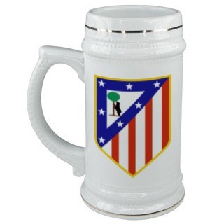 Пивная керамическая кружка с логотипом Атлетико Мадрид
