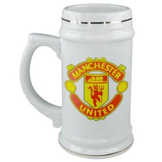 Пивная керамическая кружка с логотипом Манчестер Юнайтед