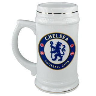 Пивная керамическая кружка с логотипом Челси