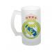 Пивная стеклянная кружка с логотипом Реал Мадрид